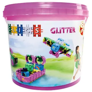 Clics Clics Cb180 - Baril - 8 En 1 - Glitter - 175 Pièces