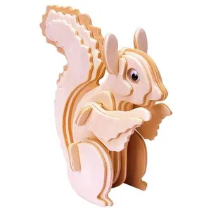 Comparateur de prix : Eureka Gepetto's Workshop Puzzle 3D en bois d'écureuil 12 cm