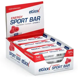 Comparateur de prix : Etixx Sport Bar Energy Raspberry | 12 x 40 g