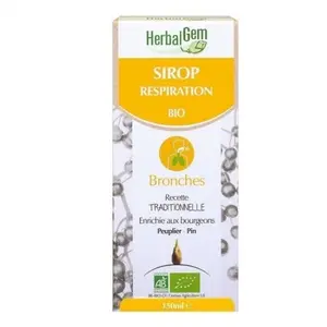 Comparateur de prix : HerbalGem Sirop Respiration Bio | 150 ml