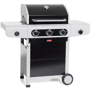 Comparateur de prix : Barbecue à gaz BARBECOOK SIESTA 310 - 14000 watts - 4 bruleur - Black Edition