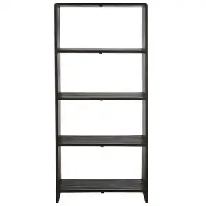 Comparateur de prix : Hellin Bibliothèque en teck recyclé 4 tablettes L88 - OSAKA
