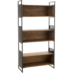 Comparateur de prix : J-Line Étagère Bois Recyclé/Métal Noir/Naturel Small TU