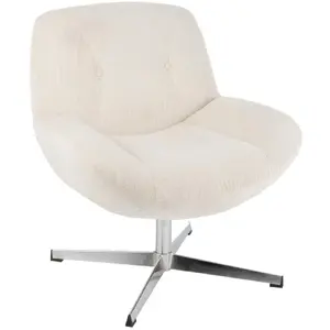 Fauteuil Lounge Chill 79cm Crème