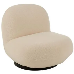 Comparateur de prix : J-Line Chaise Lounge Neige  Bois De Peuplier/Mousse Blanc/Noir TU