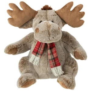 J-Line Renne + Echarpe Peluche Polyester Marron Large TU pas cher