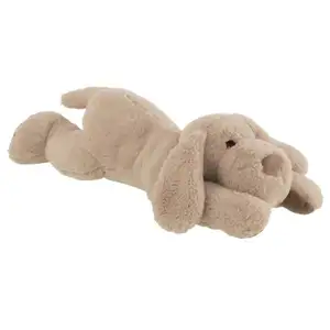 Peluche - J-LINE - Chien Couché Walter - 50cm - Douce & Réconfortante - Intérieur pas cher