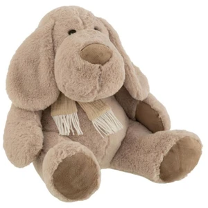 Comparateur de prix : J-Line Chien+Echarpe Assis Textile Beige Extra Large TU