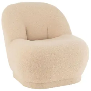 Comparateur de prix : Fauteuil Design Bouclette "Teddy" 88cm Beige