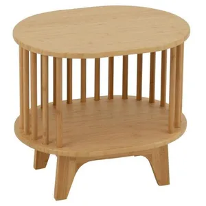 Table de Chevet en Bambou Live 46cm Naturel pas cher