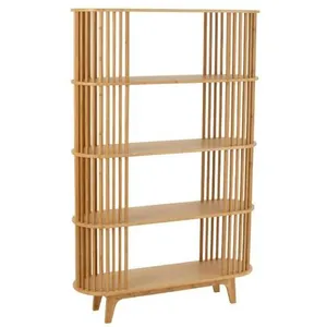 Étagère 4 niveaux en bambou live 154cm naturel pas cher