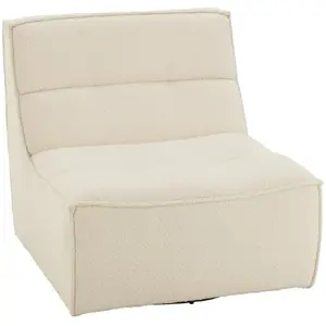 Comparateur de prix : Fauteuil Pivotant Cosy 97cm Écru