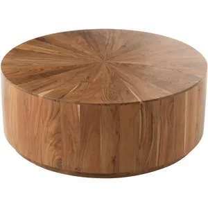 Comparateur de prix : Table basse ronde bois dacacia Naturel 90x90x35 cm