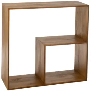 Comparateur de prix : Étagère murale en bois cub 106cm marron