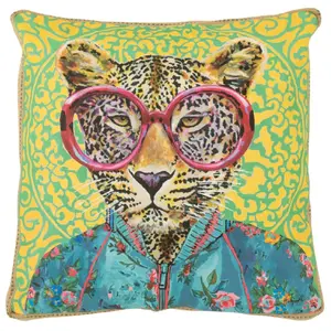 Comparateur de prix : Coussin déco tigre popart 50x50cm multicolore