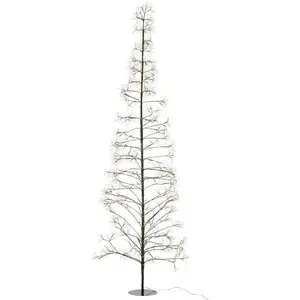 Sapin en Métal 3000 LED "Howard" 300cm Noir