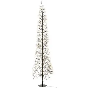 Sapin à LED en Métal "Grady" 240cm Noir