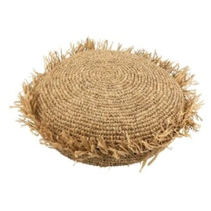 Comparateur de prix : Non communiqué Coussin Déco Rond Raphia 62cm Naturel