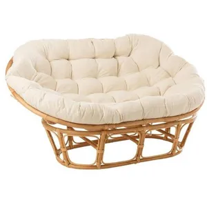 Comparateur de prix : J-LINE Fauteuil & Coussin En Rotin "roni" 179cm Naturel Beige