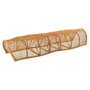 Paris Prix Banc Design en Rotin "Roni" 200cm Naturel pas cher