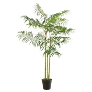 J-LINE Plante Artificielle Palmier Bambou 170cm Vert pas cher