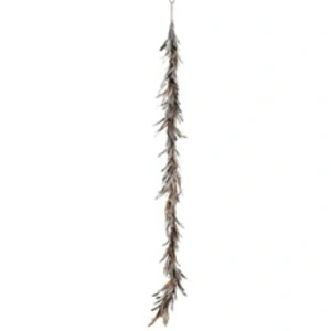 Comparateur de prix : J-Line Guirlande de Noël Plumes Déco 160 cm - Argent