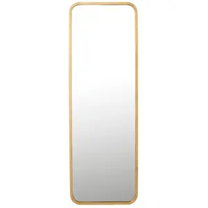 J-Line Miroir Mona Rectangulaire Metal/Verre Or TU pas cher