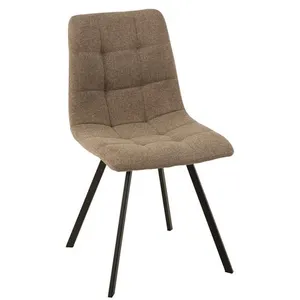 Mes Les Tendances Chaise en métal beige Bastien L 45 cm pas cher