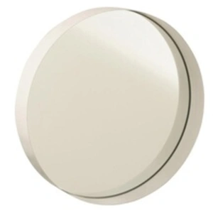 Miroir - J-LINE - Rond - 30 cm - Métal - Blanc - Décoration murale