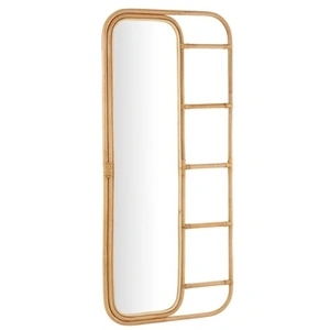 Comparateur de prix : Non communiqué Miroir avec échelle en rotin naturel Caella L 180 cm