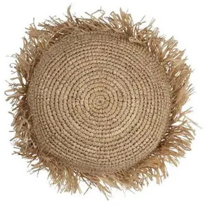 Comparateur de prix : Non communiqué Coussin Déco en Raphia Jeff 40cm Naturel