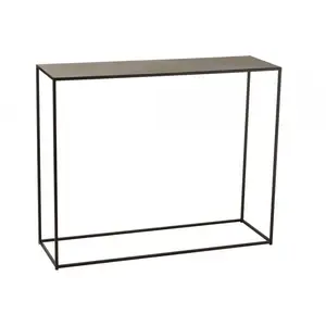 J-LINE Console Design Rectangulaire 110cm Noir pas cher