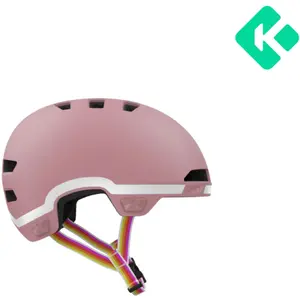 LAZER Casque de vélo pour enfants Maze Jr KinetiCore GoFluo Edition, Matte Khaki