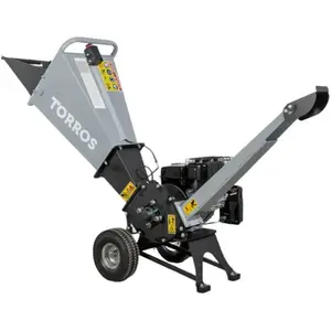 TORROS Broyeur de végétaux thermique essence 6,5cv 212cc 50mm démarrage manue... pas cher