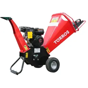 TORROS Broyeur de branches thermique essence 6,5 CV 212 cc 80 mm démarrage ma... pas cher