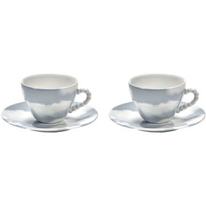 Serax - Tasse avec soucoupe LES OBJETS MOULEVERSANTS - Bleu - Porcelai...
