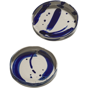 Serax - Assiette creuse Sophia - Bleu - Grès - Designer Marie Michiels...