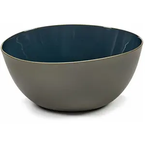 Bol bleu en grès L - Serax