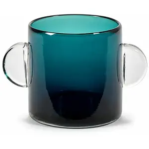 Vase en verre bleu foncé Wind & Fire - Serax