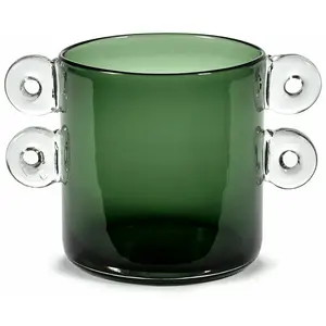 Vase en verre vert foncé Wind & Fire - Serax