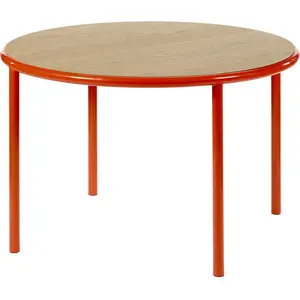 Table Ronde Wooden - rouge - Chêne - Ø 120 cm valerie_objectsVendu parmade-in-design