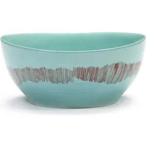 Bol Feast Ottolenghi Bleu Rayures Rouges S - Serax pas cher