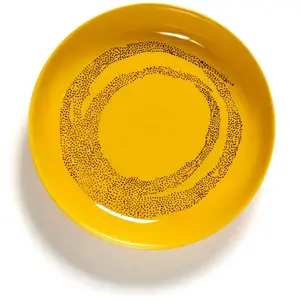 Serax - Assiettes creuses Feast, Ottolenghi - Set de 2 Ocre taille uni... pas cher