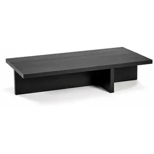 Table basse rectangulaire en chêne noire 140 x 70 cm Rudolph - SeraxVendu parsmallable