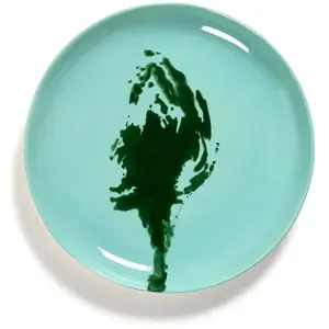 Serax - Assiettes Feast artichaut, Ottolenghi - Set de 2 Bleu turquois...