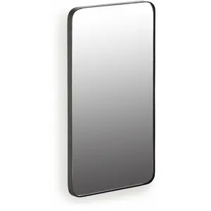 Miroir en acier noir 40x20cm - Serax pas cher