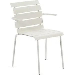 Chaise à accoudoirs Aligned - blanc valerie_objects pas cher