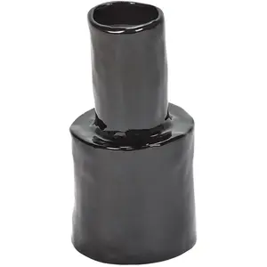 Serax - Vase Héléna en céramique Noir LVendu parmade-in-design