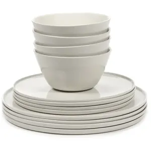 Set de vaisselle 12 pièces en porcelaine ivoire Cena - Serax