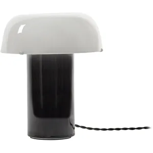Lampe de table en grès vitré blanc et noir 20x21cm Celine N°2 - Serax pas cher